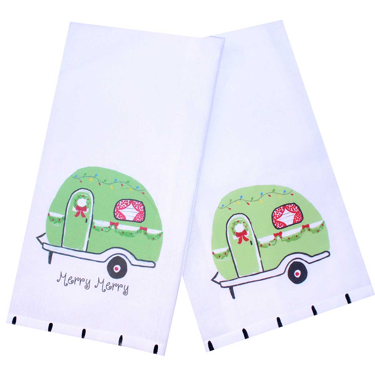 Holiday Camper Tea Towel