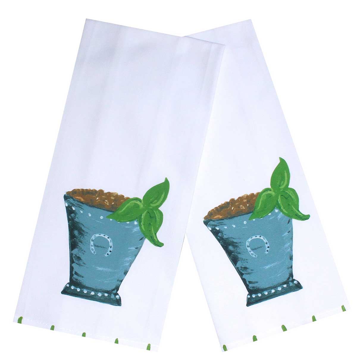 Kentucky Mint Julep Tea Towel