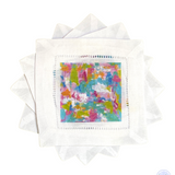 Tropical Abstract Linen Cocktail Napkins