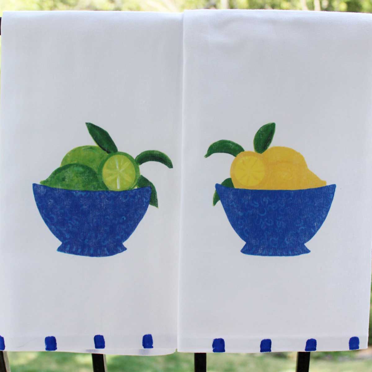 Lemons and Limes Tea Towel - Thumbnail 2