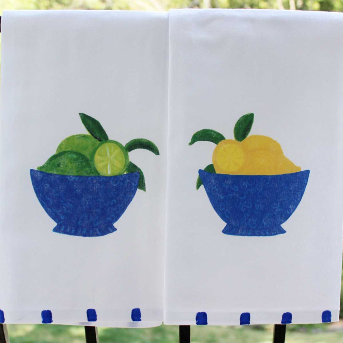 Lemons and Limes Kitchen Towel