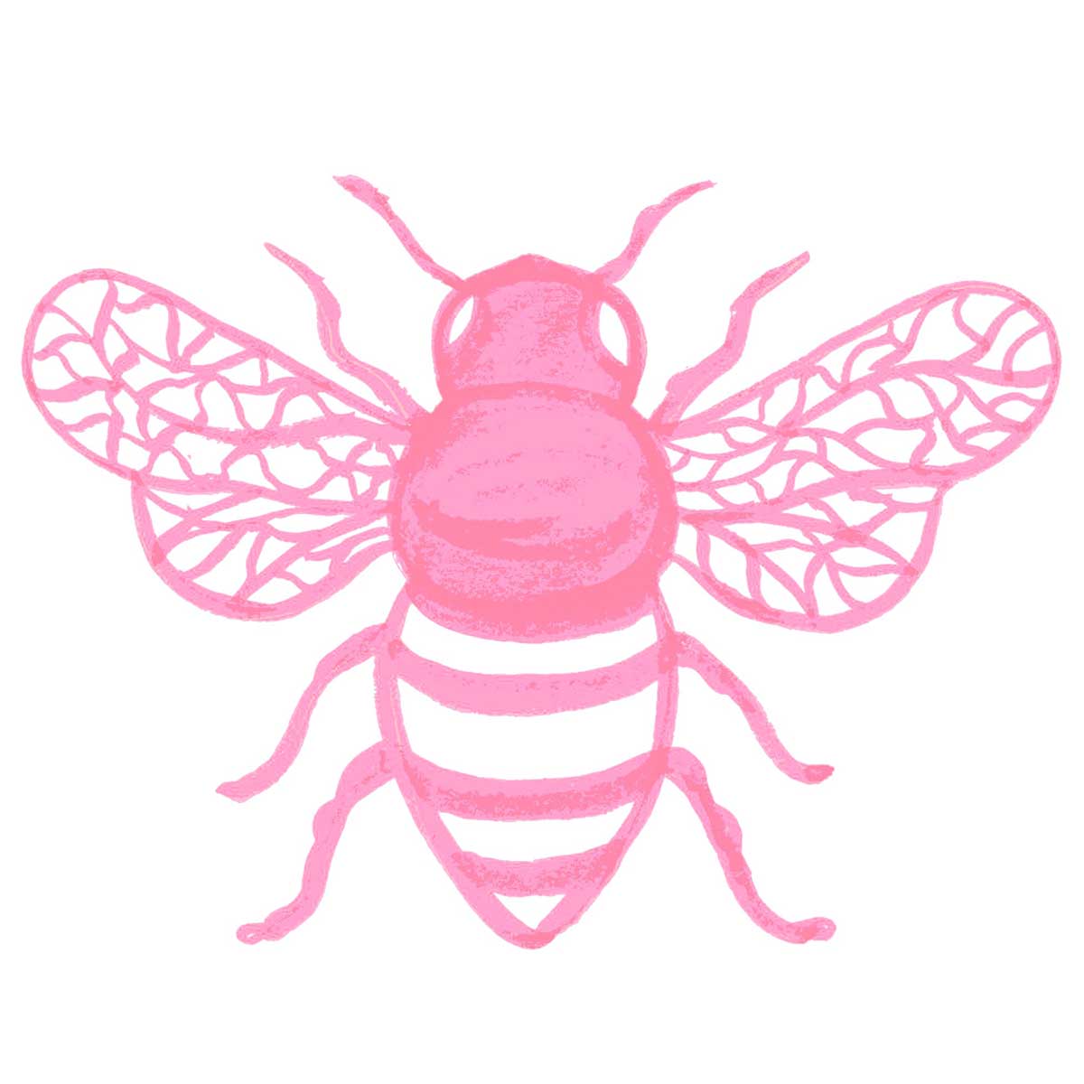 Light Pink Honey Bee Bib