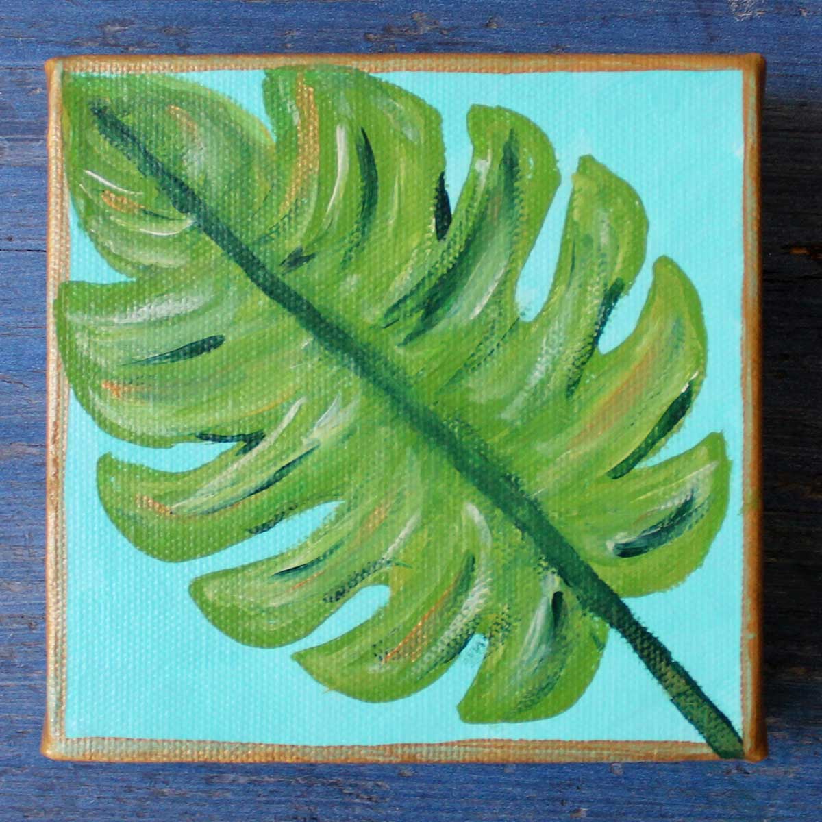 Monstera Botanical Leaf Painting