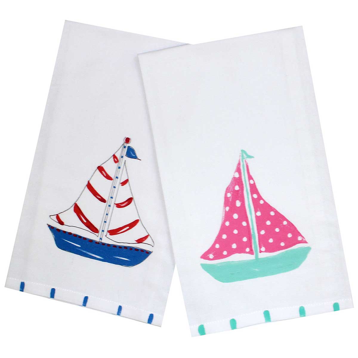 Nautical Sailboat Kitchen Towel