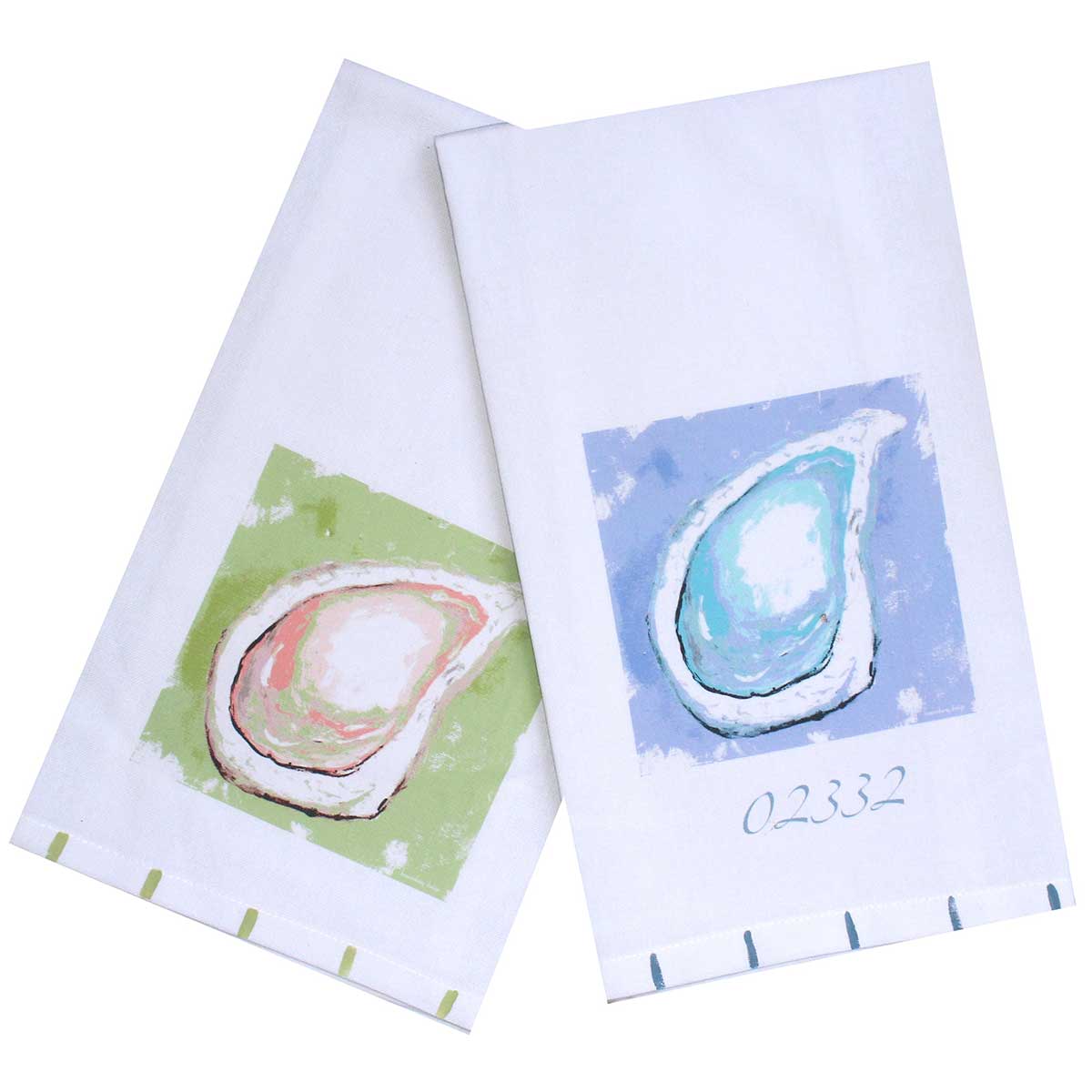 Oyster Art Tea Towel