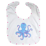 Periwinkle Octopus Bib