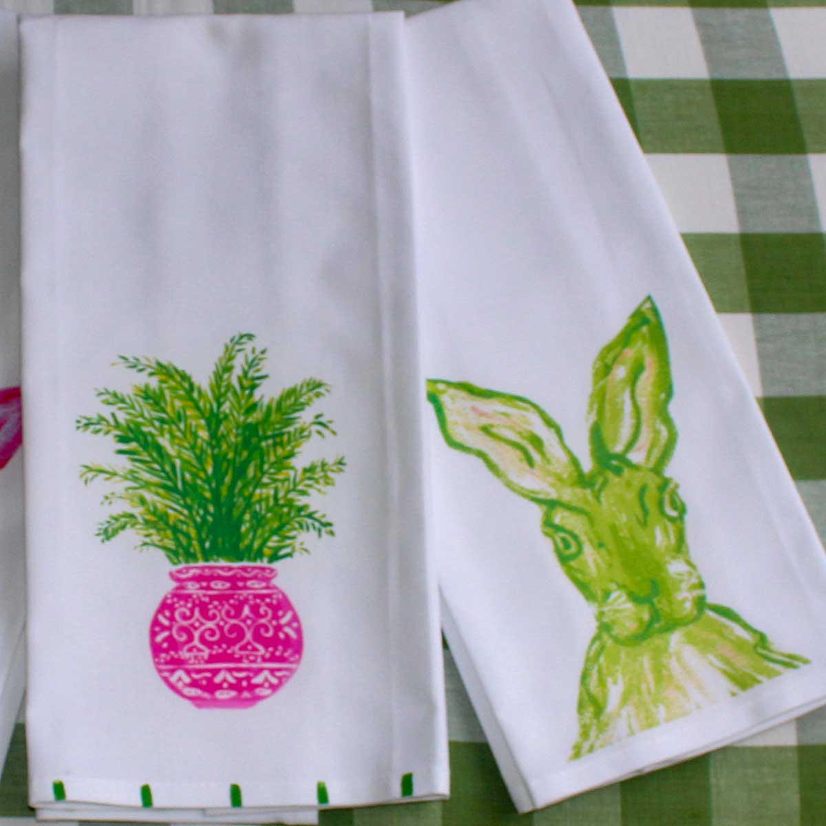 Spring Rabbit Tea Towel - Thumbnail 5
