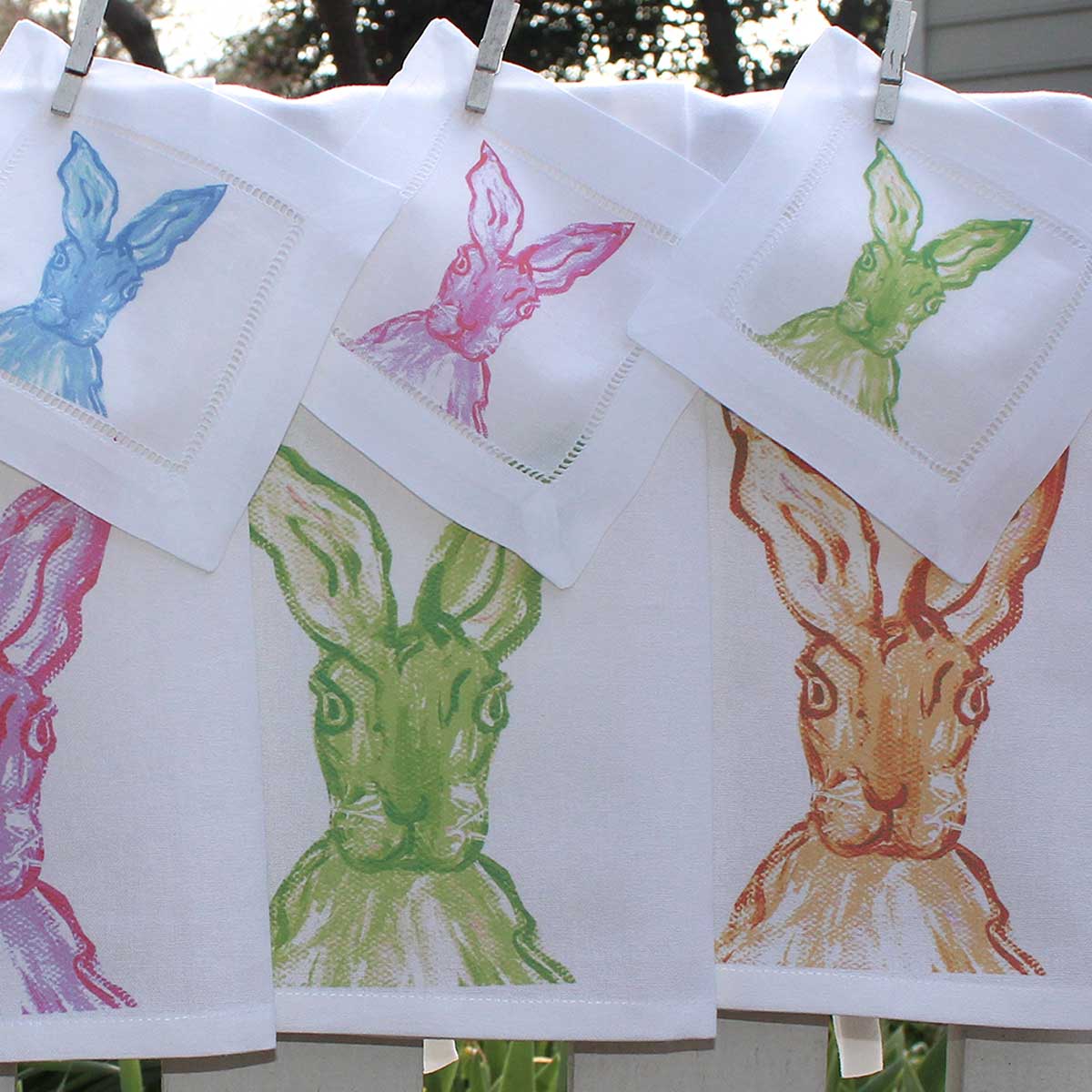 Spring Rabbit Tea Towel - Thumbnail 4