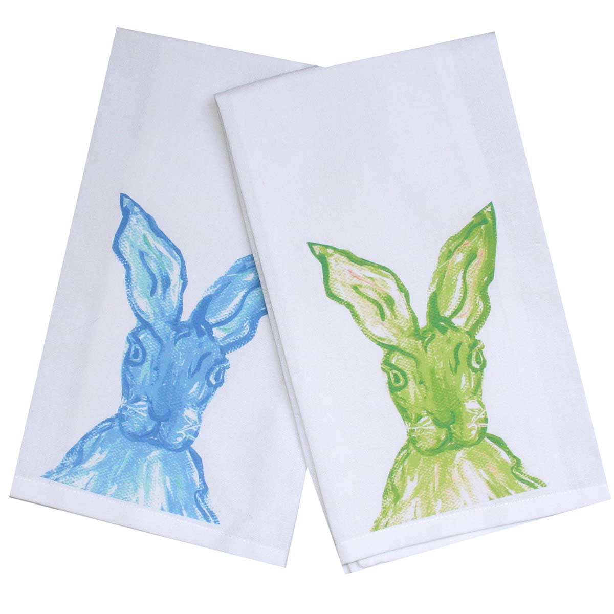 Spring Rabbit Tea Towel