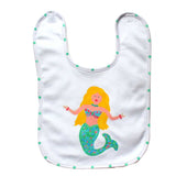 Teal Mermaid Baby Bib