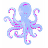 Purple Octopus Beach Baby Cotton Creeper