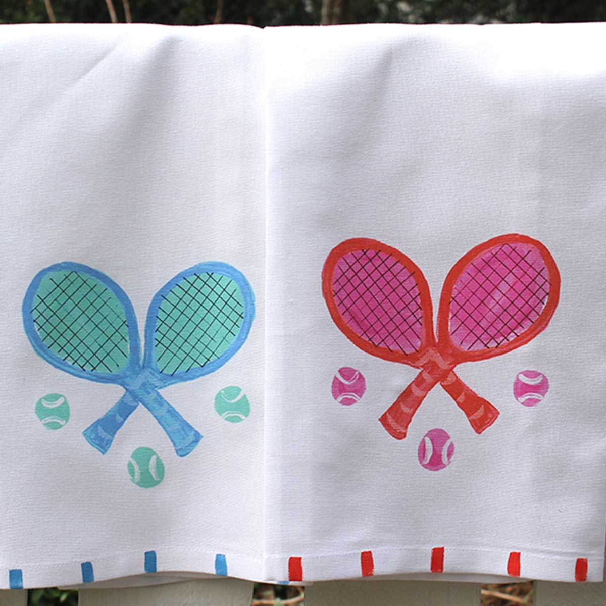 Tennis Racquet Kitchen Towel - Thumbnail 4