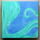 Turquoise Octopus Painting