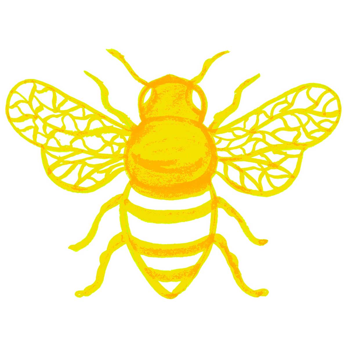 Yellow Honey Bee Bib