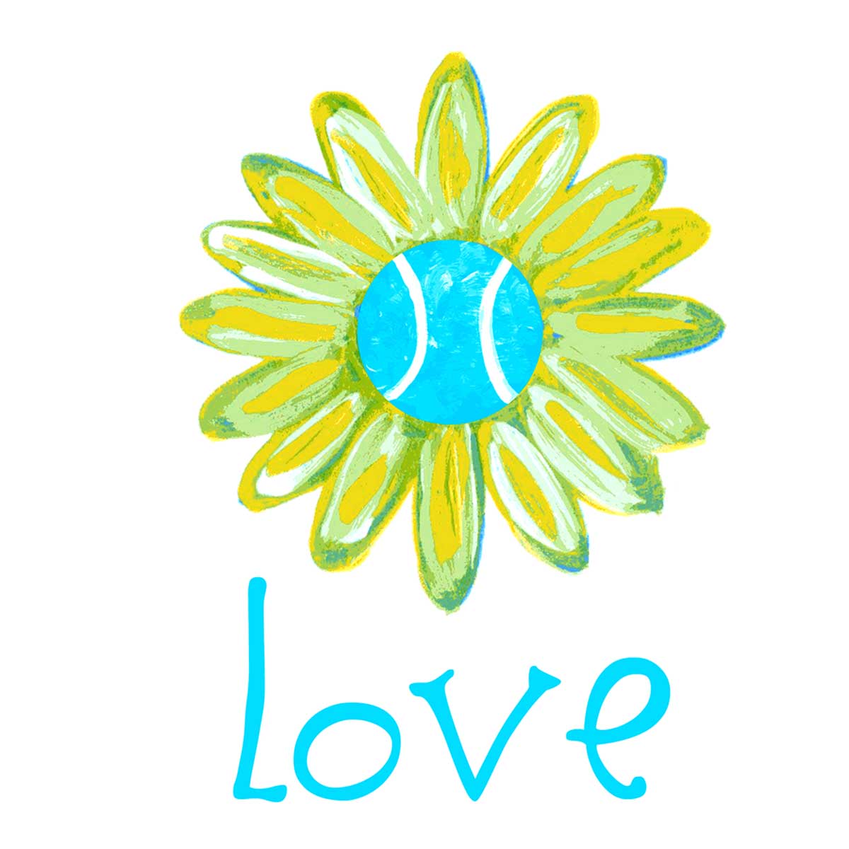 Tennis Love Linen Guest Towels - Thumbnail 2