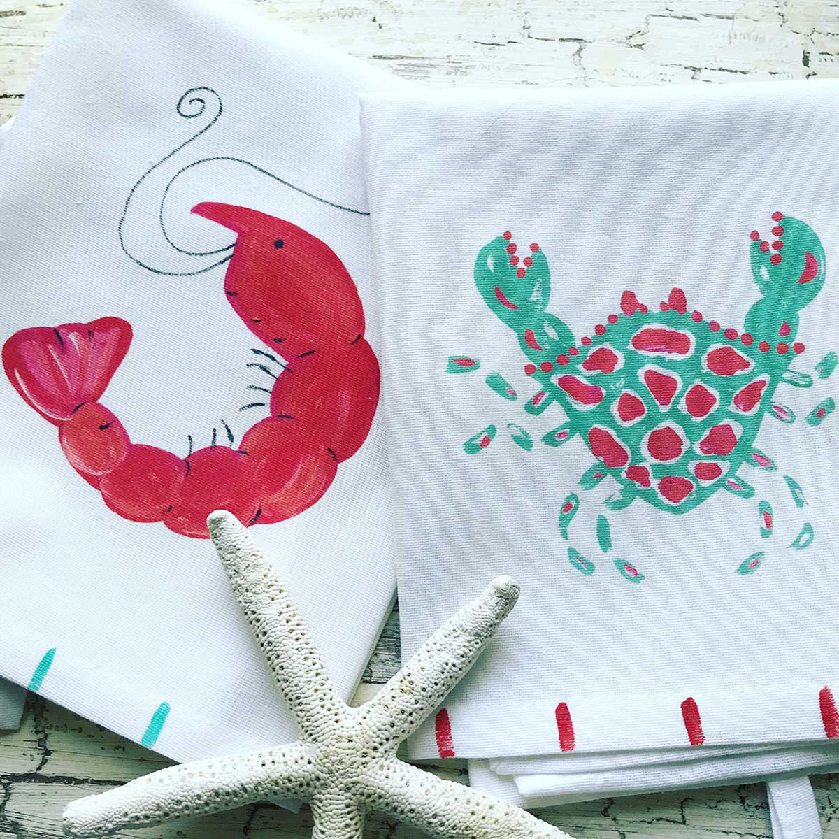 Spotted Crab Kitchen Towels - Thumbnail 2