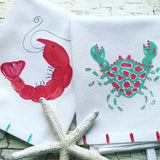 Spotted Crab Kitchen Towels