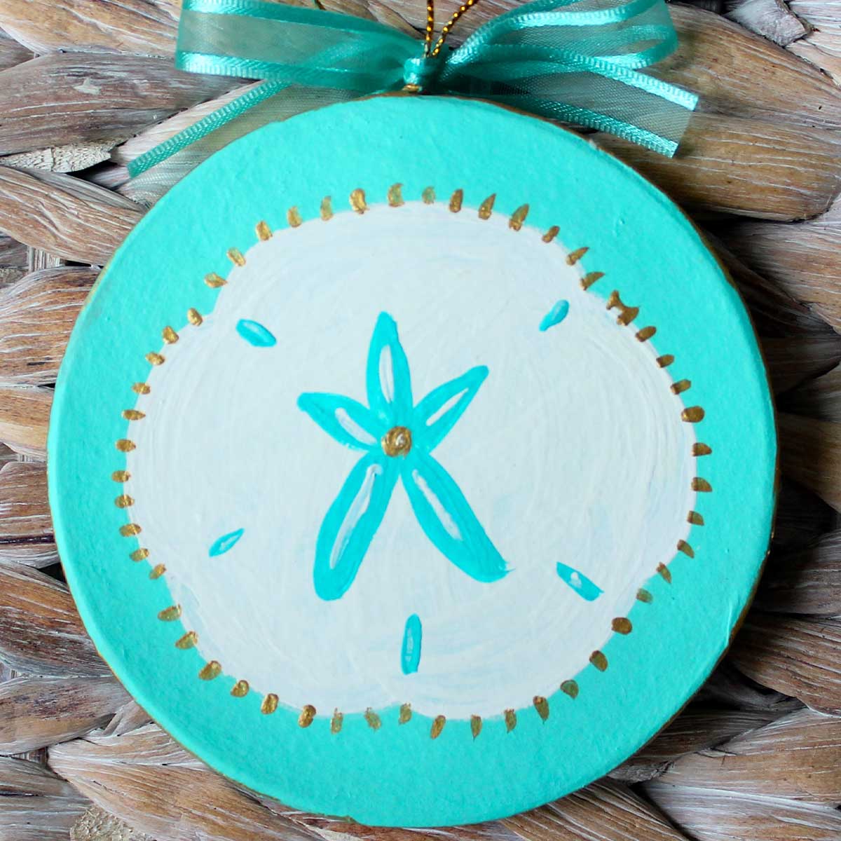 Coastal Christmas Hand Painted Ornament - Thumbnail 4